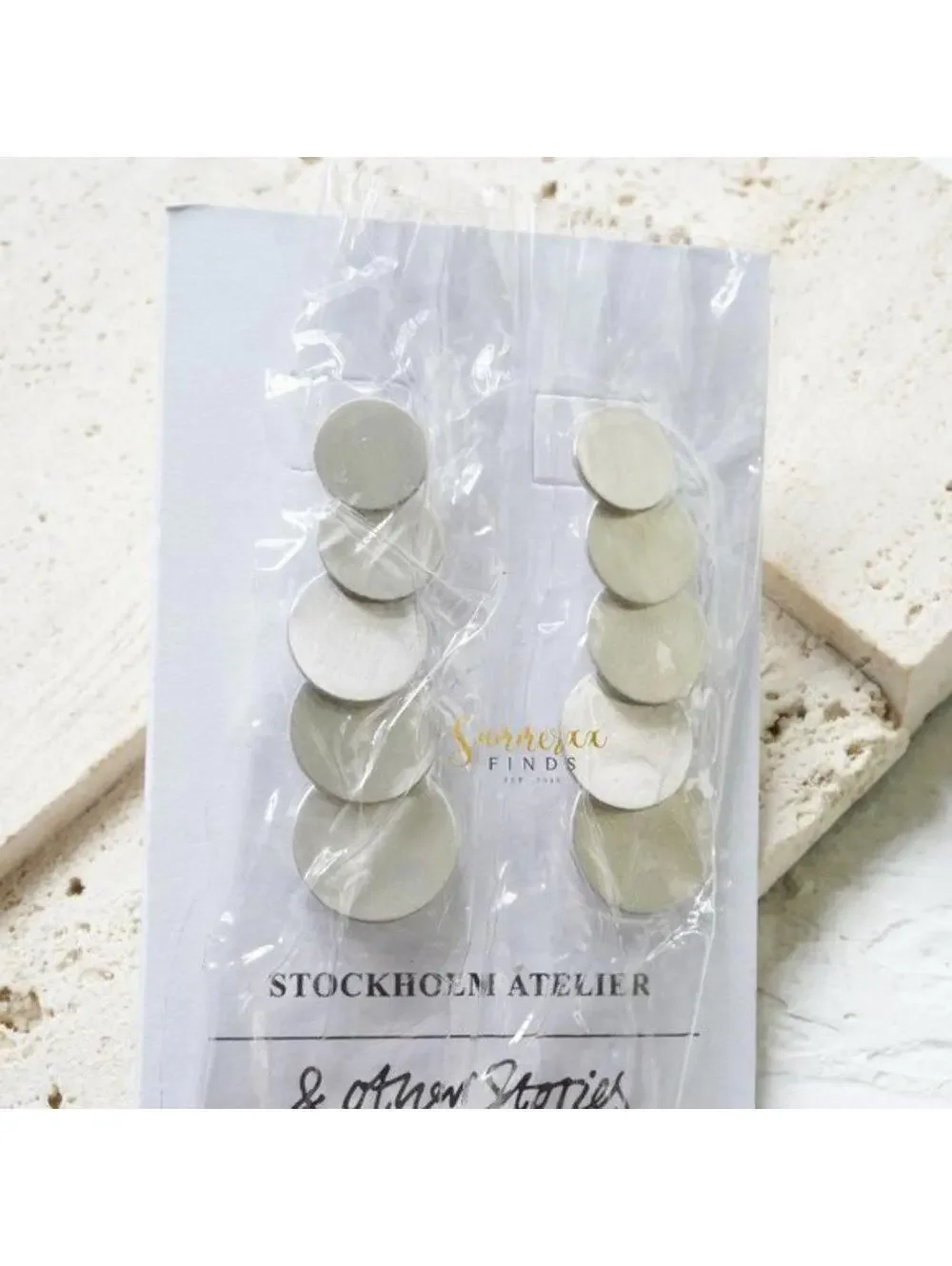 & Other Stories Disc Drop Earrings